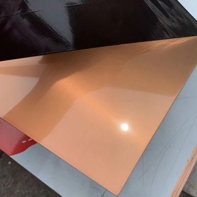 Factory Supply Discount Price 304 Gold Colored Decorative Stainless Steel Sheet 304 8K Mirror Stainless Steel Sheet