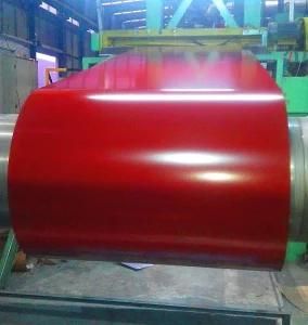 Color Coated Galvanized Steel Coils Red Color in Stock