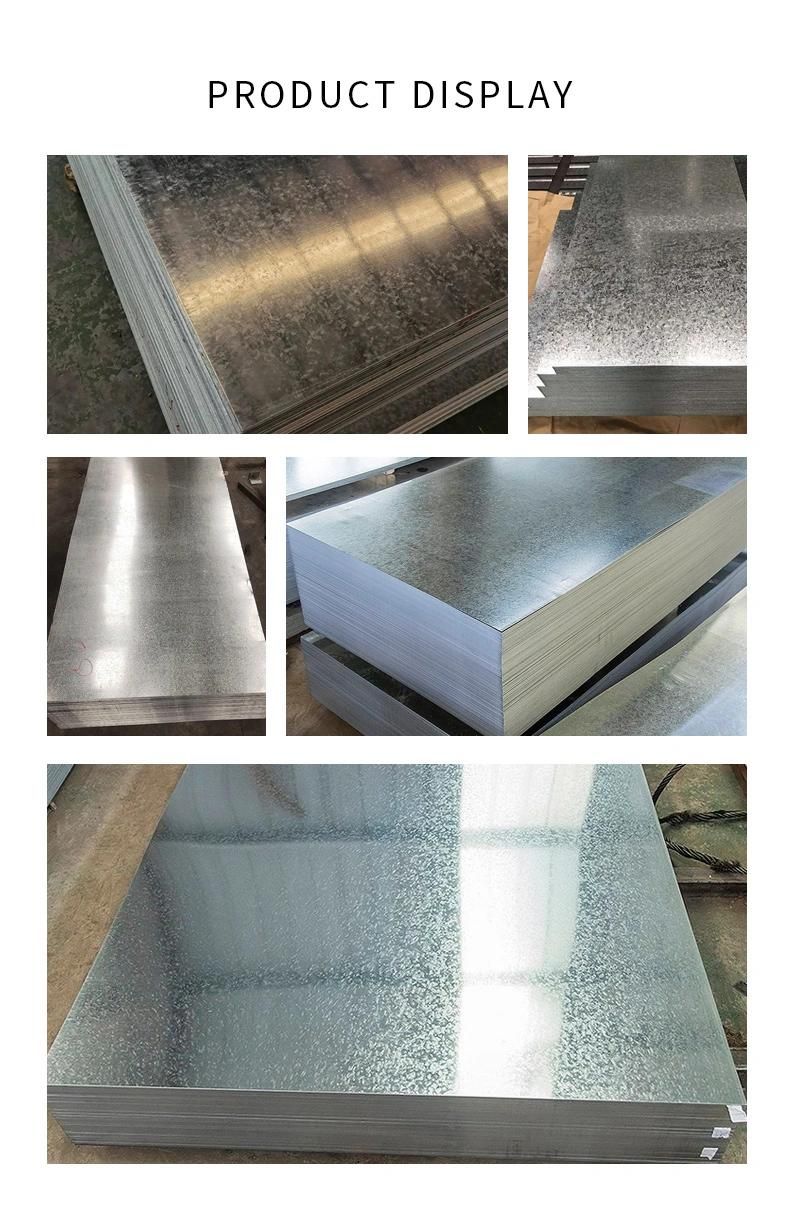 Zinc 30-300 G Thickness 0.1-3.0 mm Galvanized Steel Sheet Price Dx51d +Zn Steel Sheet Coil G400 Galvanized Coil Gi Steel Coil 0.13mm Zinc Galvanized Steel Sheet