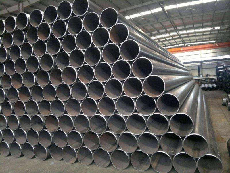 API Gas Line LSAW Tubular Pile/Ms Mild Casing Carbon Steel Pipe with Galvanized Coated/Polyethylene for Construction