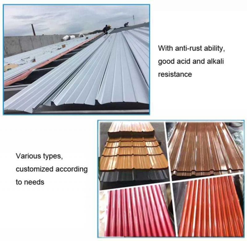 ASTM Zinc Coated Corrugated Steel Sheet 2mm Roofing Sheet