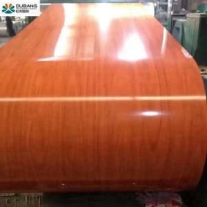 Color Coated Roofing Material PPGI with Wooden Pattern