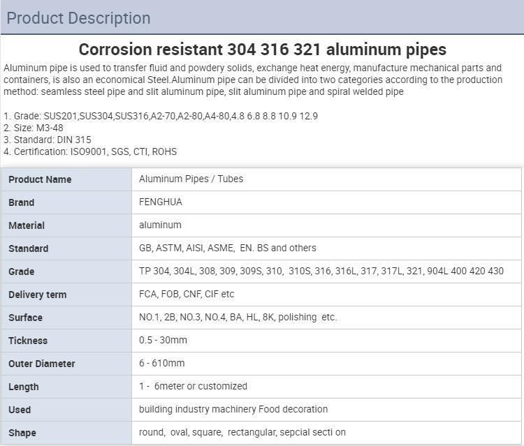 6061t6 Aluminum Tube Aluminium Extrusion Tube Manufacturer Supply 80mm Factory Customized 3X3 Aluminium Pipe