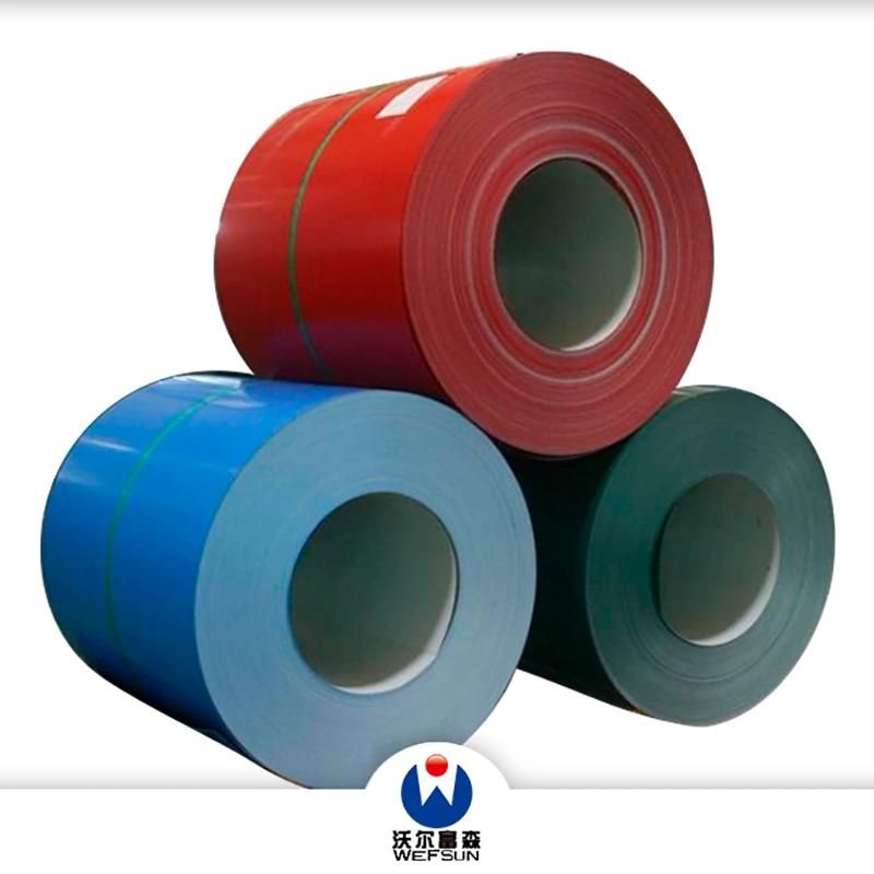 ISO Steel Roofing Coil Building Material Steel Coil PPGI Prepainted Galvanized Steel Coil