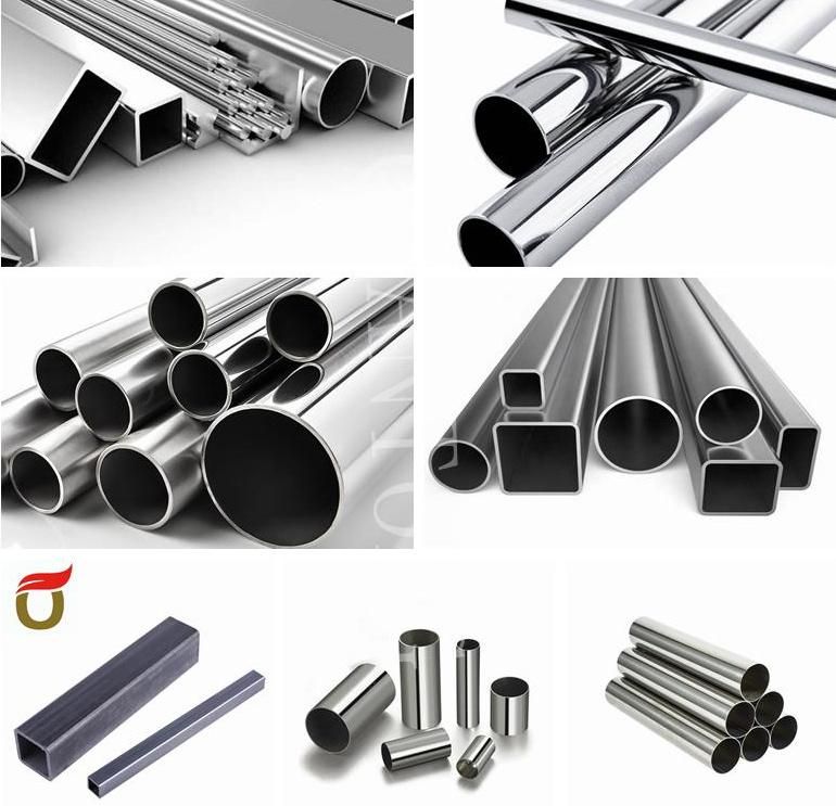 Round Square 202 Grade Stainless Steel Pipe