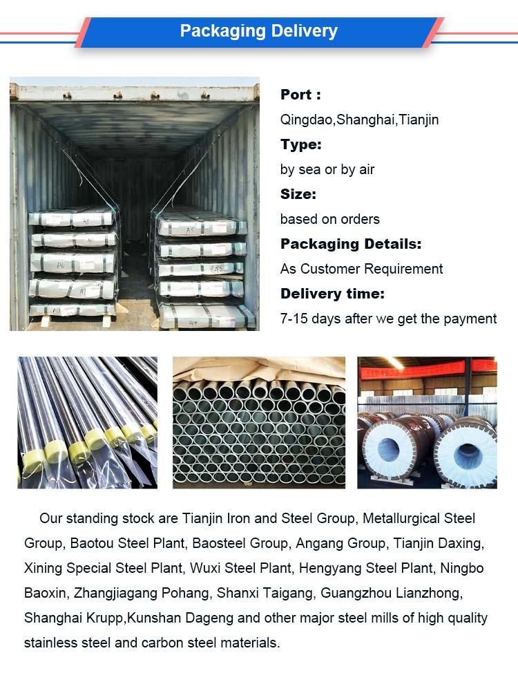 310 Stainless Steel Pipe AISI ASTM Tp 304 Stainless Steel Pipes