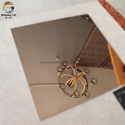 Ef037 Original Factory Sample Free 201 0.7mm 1220*3050 Rose Gold Mirror Stainless Steel Sheets for Wall Clading Panels