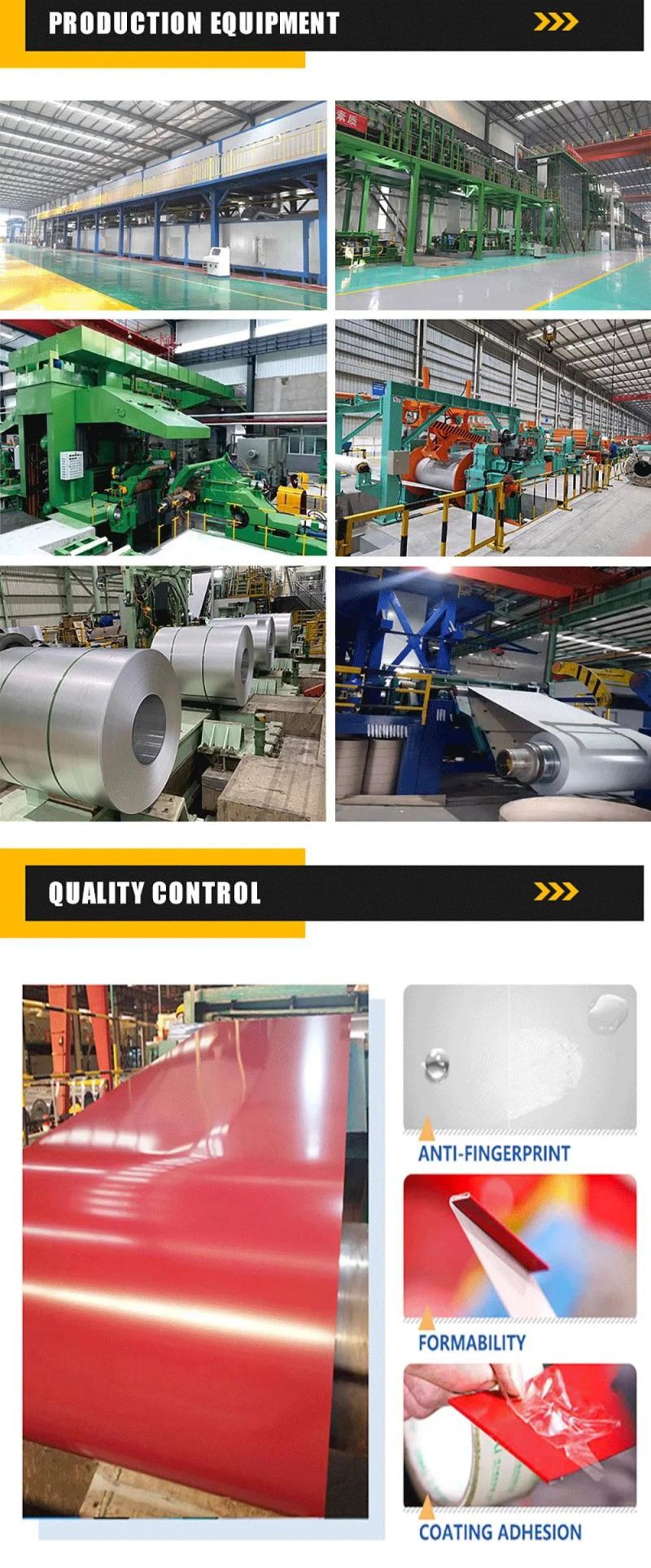 Factory Manufacture PPGI Steel Coil, Color Coated and Prepainted Galvanized PPGI Steel Roll