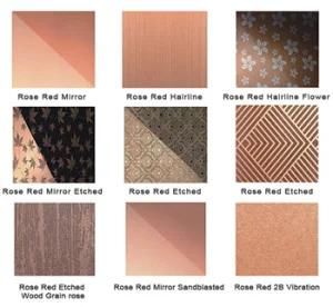 Cold Rolled Polished Mirror Drawing Pattern Stainless Steel Plate