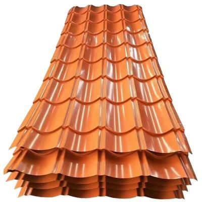 PPGI Cold Rolled Ral PE Color Coated Galvanized Steel Corrugated Galvalume Colored Pre-Painted Roofing Sheet for Building Material
