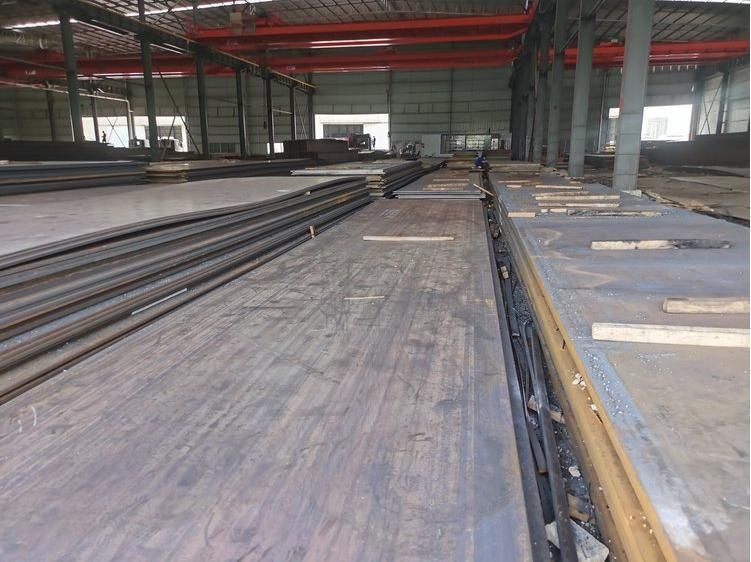 Hot Rolled Shipbuilding 6mm 8mm 9mm 12mm Black Surface Iron Carbon Steel Plate