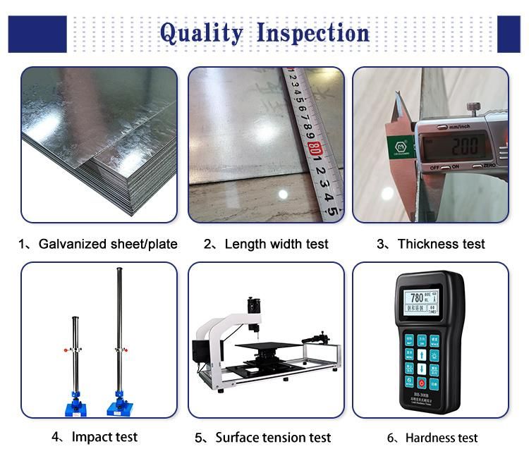 Customized Size Dx51d Dx52D Dx53D Galvanized Steel Sheet