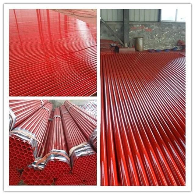 Protection Red Epoxy Paint ASTM A795 Welded Pipe