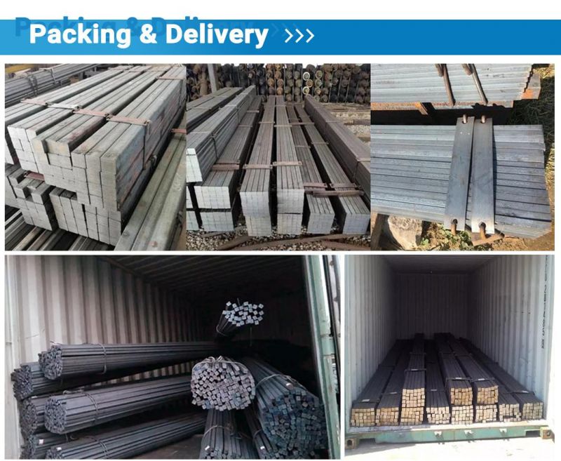 Ck35 Ck40 Ck45 Ck50 30mn4 40mn4 Ms Mild Steel Iron Metal Rods 35mm 36mm 37mm 38mm Carbon/Alloy Square Steel Billet/Bar