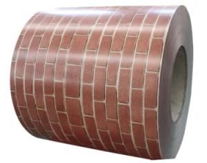 Cold Rolled Galvalume Brick Red Pattern Color Coated Steel PPGL Coil