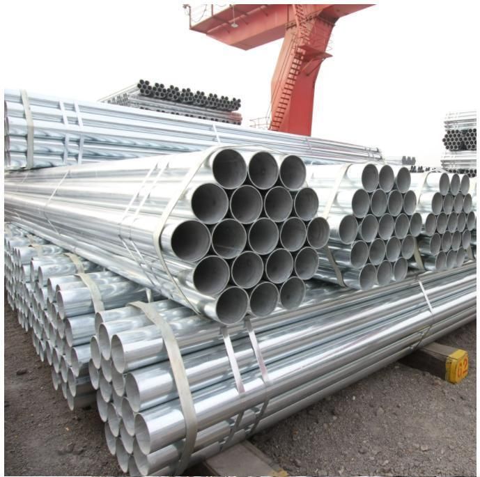 China Supplier Material Q195/Q235/Q345 ASTM A53/JIS/En/GB/BS Hot Dipped Pre-Galvanized Round Steel Pipe