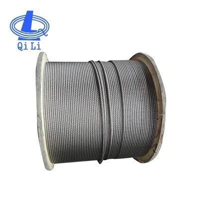 Gi Wire Rope 4mm 6mm 8mm 10mm 6*12+7FC Galvanized Steel Wire Rope for Binding