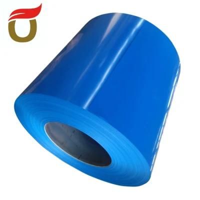 Color Galvanized Steel Coil 0.32mm 1200mm Blue Pre Painted Steel Coil