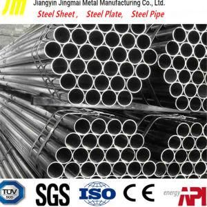 ERW Welded Steel Piping Carbon Black Structure Steel Pipe