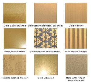 8K/Hairline/No. 4 Surface Stainless Steel Elevator Decorative Titanium Plate