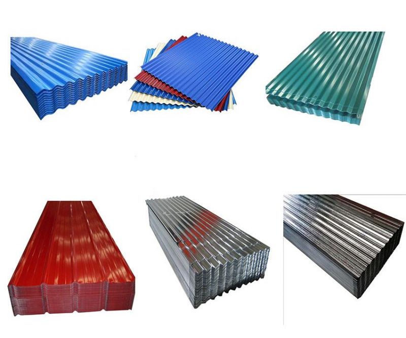 Color Coated Corrugated Steel Sheet Roofing Metal Plate Prepainted Trapezoidal Sheet