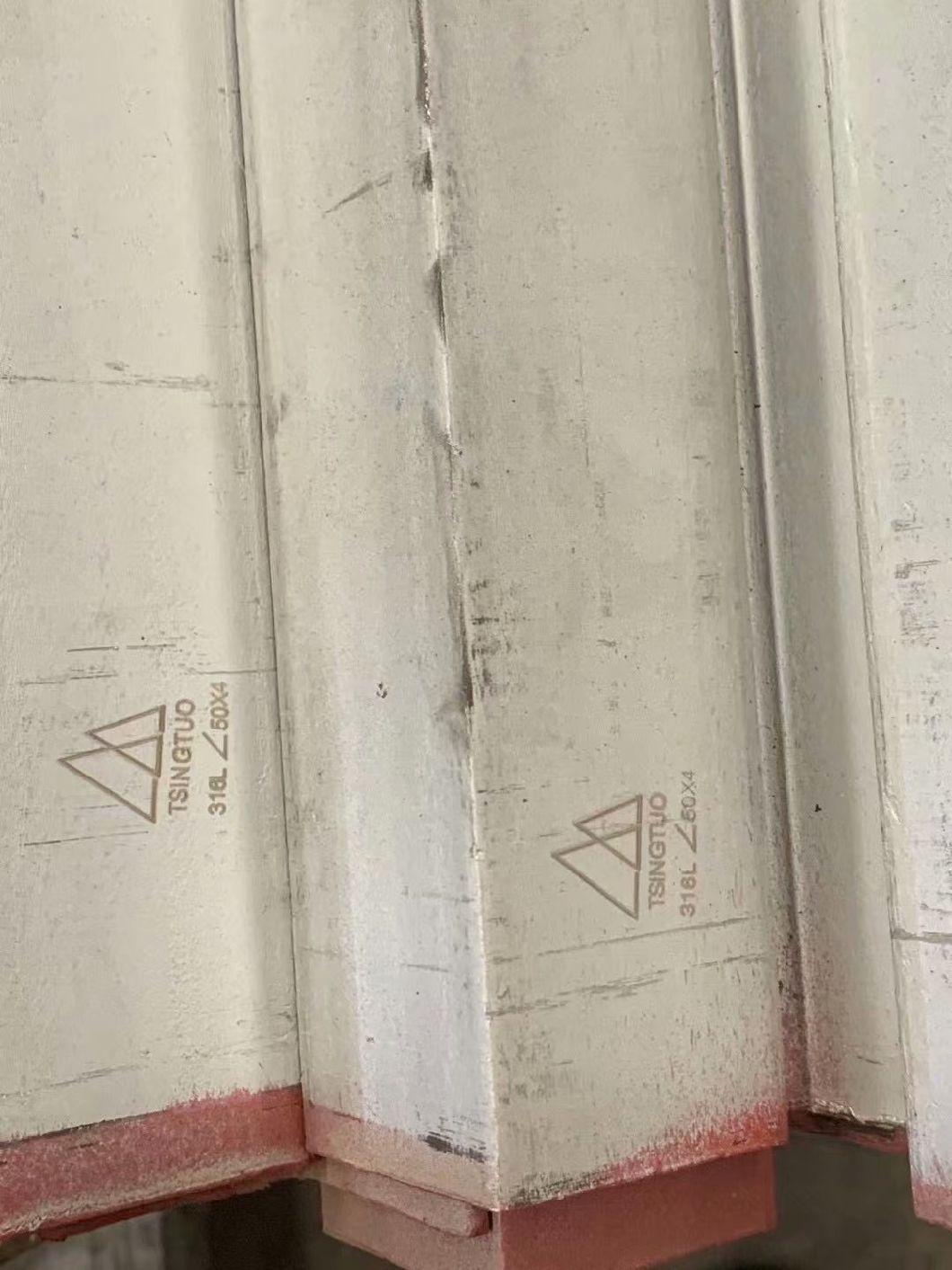 AISI316L 20*20 25*25 30*30 Stainless Steel Angle Bar Thickness 2mm Iron Bar