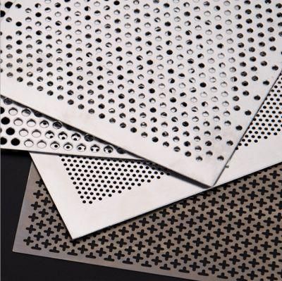 1.0mm 1.2mm 201 304 Stainless Steel Plate Regular Pattern with Round Holes for Sewer Floor
