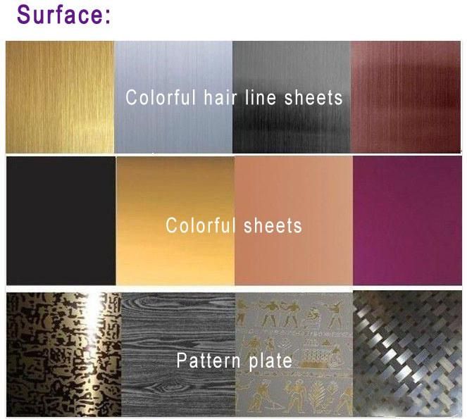 No. 4 Color Coated Decoration Stainless Steel Sheet
