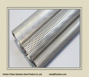 Ss409 63.5*1.2 mm UK Exhaust Stainless Steel Perforated Tube