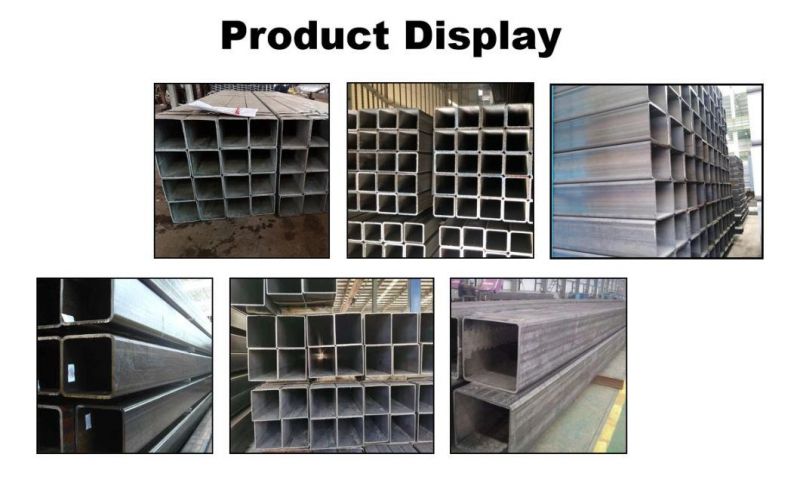 High Quality, Q235, S275, S355 25*25*0.5 30*30*0.4 Tubular Steel Black Hollow Section Rectangular Steel Tube Square Steel Pipe for Building, Construction