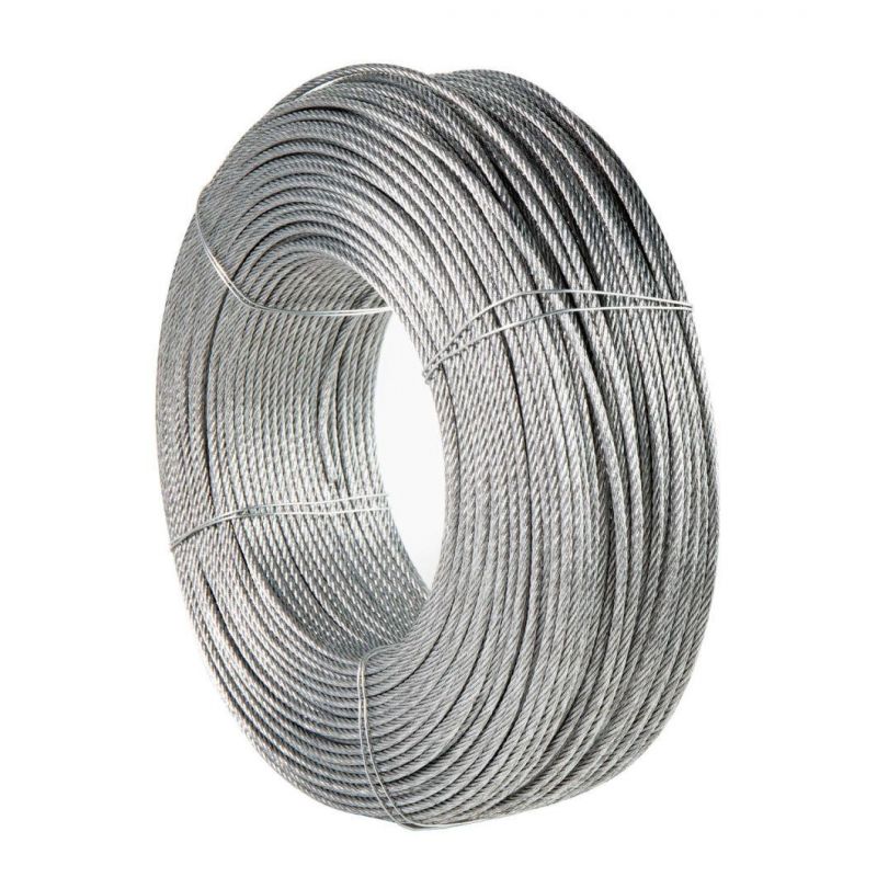 Red PVC Coated 1X7 Galvanized Steel Wire Rope