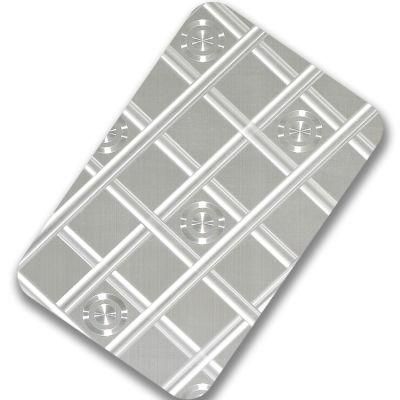 Grade 201 304 1219*2438mm 0.8mm Thickness Stainless Steel 3D Laser Silver Pattern Ceiling Wall Panel Decorative Plate