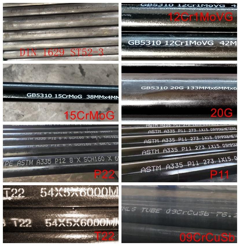 DIN1629 St52-3 Cold Drawn Normalized Treatment Seamless Steel Pipe