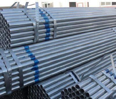 Hot DIP Galvanized Round Steel Pipe / Gi Pipe /Pre Galvanized Steel Pipe for Construction in Tianjin