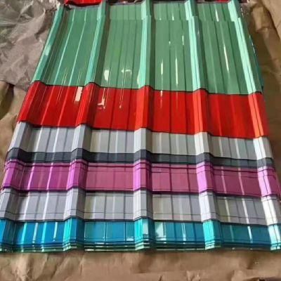 4*8 Feet 1000*2000mm Color Metal Steel Sheet Roof Tile PPGI PPGL Prepainted Galvanized Corrugated Steel Roofing Sheet