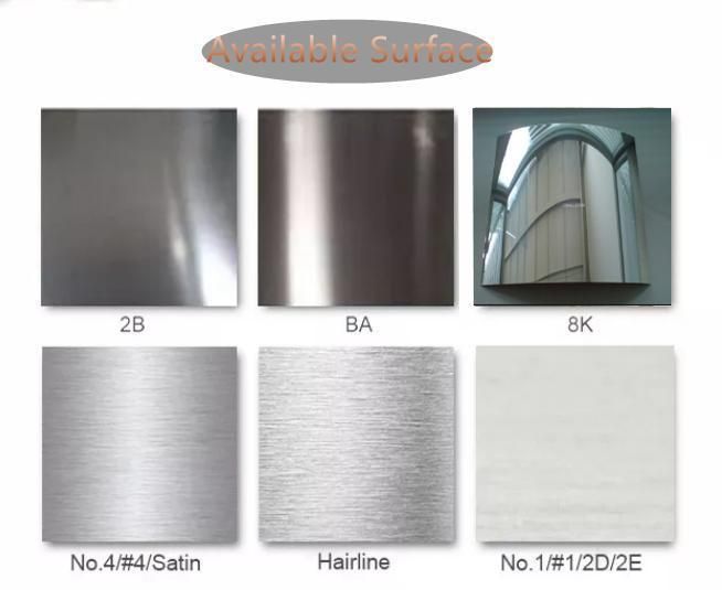 Hot Rolling 18-100mm Brushed Polished Medium Thick Stainless Steel Plate