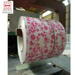 Color Coated Flower Pattern Prepainted Galvanized /Galvalume/ Aluminum Steel Coils for Sale