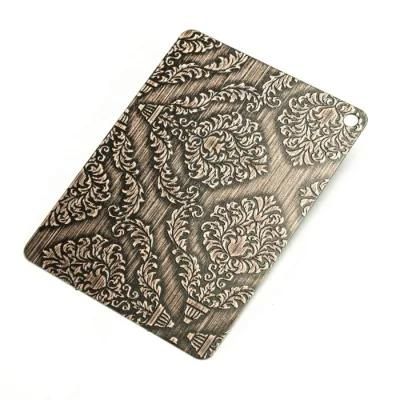 201 301 1219X2438 0.8mm Antique Stainless Steel Sheet Antifinger Print Stainless Steel Decoration for Products