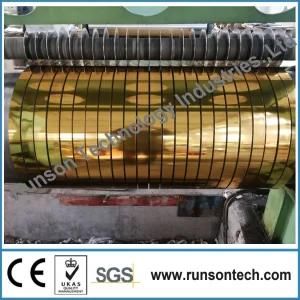 Pull Ring Usage Temper Th550 Gold Lacquered Tinplate Strip/Galvanized Steel Strips