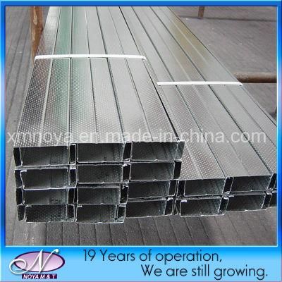 Building Wall Stud Lightweight Galvanized Metal Channel Steel