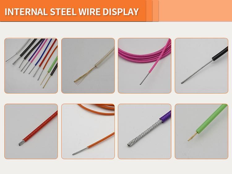 Colorful PVC PU Coated Steel Cable Plastic Coated Steel Wire Rope