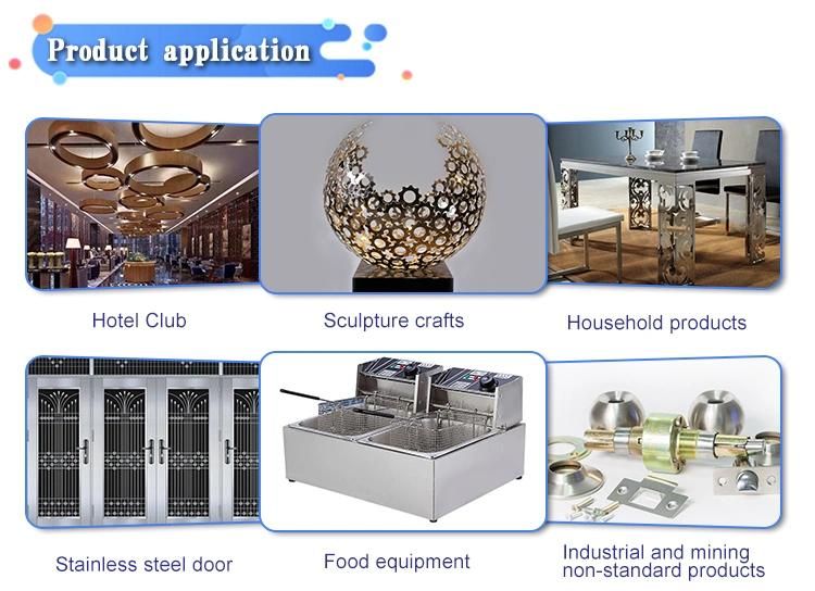 SS304 Laser Film Coating Stainless Steel Plate