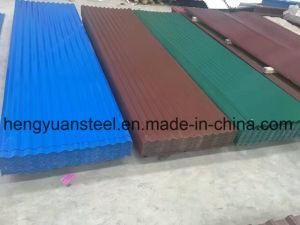 Building Roof Materials Galvanized Color Steel Tile Corrugated Sheet