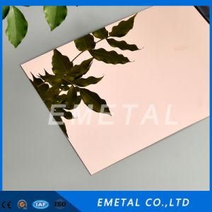 Inox Cold Rolled 201 304 430 Champange Gold Etched Stainless Steel Sheet for Home Decoration