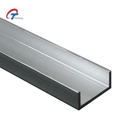 Customized Hot Rolled 201 304 Stainless Steel Channel U Beam Price