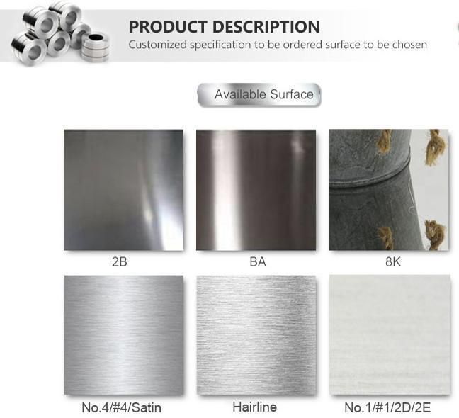 Factory ASTM JIS SUS 202 Stainless Steel Coil