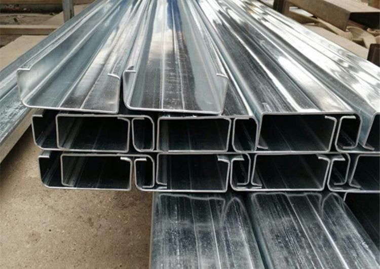 Hot Sale Cold Bending Galvanized Roof Galvanized Steel C Channel C Purlin C Type Steel Price