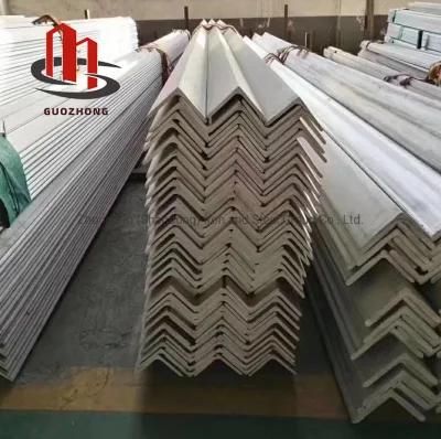 Thickness 2mm 3mm 5mm Stainless Steel Angle Guozhong Hot Rolled Stainless Steel Angle for Sale