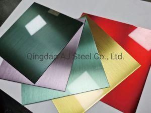 Golden Black Rose Red Color Stamped Embossed Finish Stainless Steel Sheet