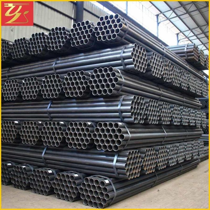 Thicker Wall ERW Steel Pipe Black Welded Round Steel Tube